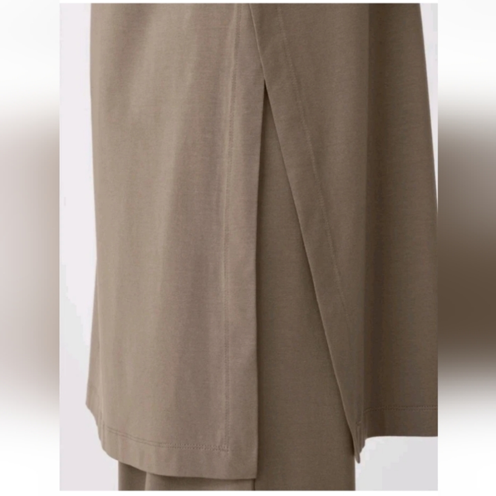 EILEEN FISHER Mock Neck Tunic Top Women's Size 1X Brow Light NWT ($109) - Picture 4 of 16